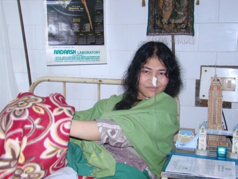 Irom Sharmila During Her Hunger Strike Days