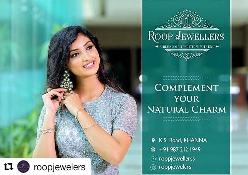 Isha Sharma in a print ad