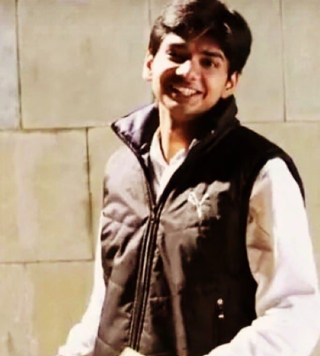 Ishan Mishra in his 20s