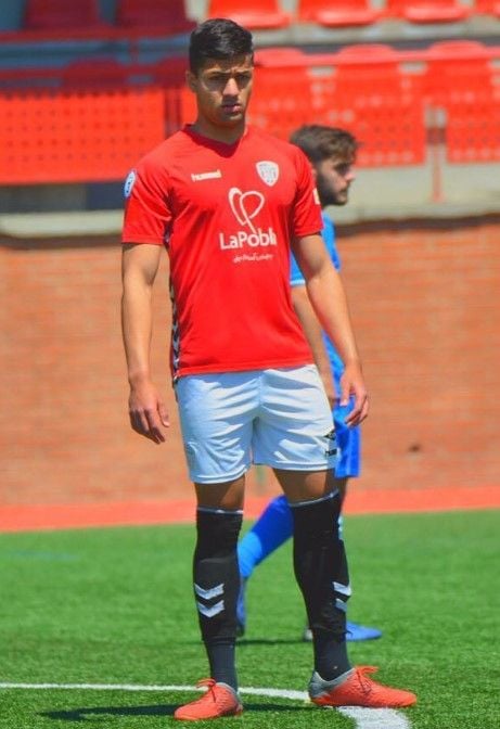 Ishan Pandita when he played for the under-23 team of Gimnàstic