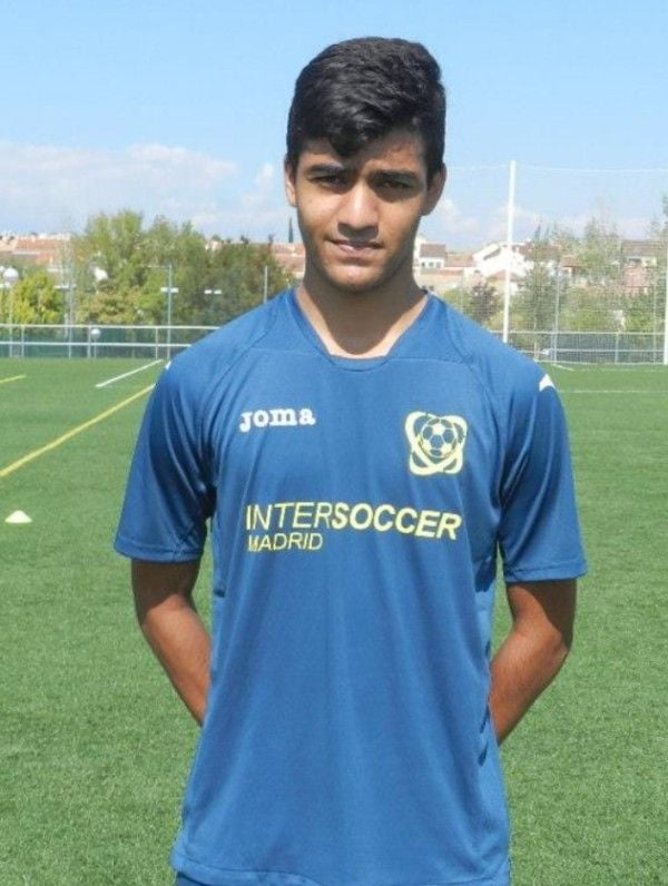 Ishan Pandita when he trained at the Intersoccer Madrid football academy