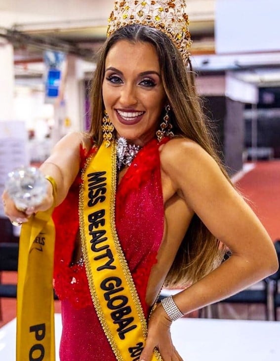 Iury Mellany after winning the Miss Beauty Global beauty pageant (2019-2020)