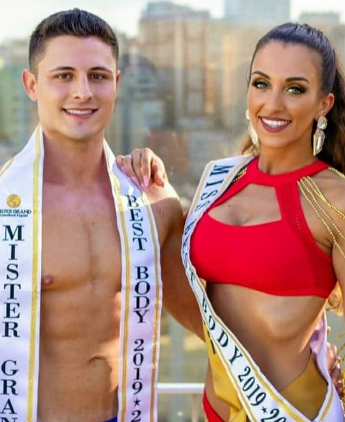 Iury Mellany after winning the Miss Best Body title during the Miss Beauty Global beauty pageant (2019-2020)