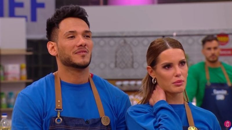 Ivan Cabrera with Gala Caldirola on the show El Discipulo del Chef