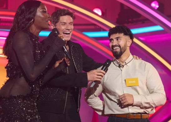 Izaaz Miah on the sets of the UK