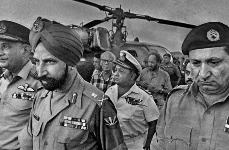 JS Aurora with AAK Niazi at the Ramna Race Course in Dhaka