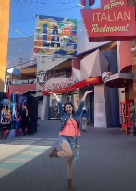 Jaanyaa Joshi during her trip to the United States