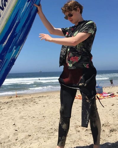 Jack Kilmer during his vacation