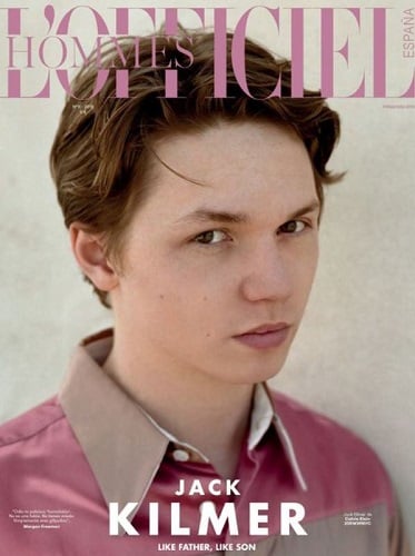 Jack Kilmer featured on a magazine cover