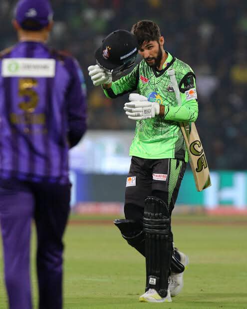 Jahandad Khan during a PSL 9 match