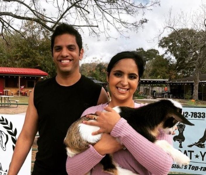 Jai Wadhwani with Aparna Shewakramani in the Indian Matchmaking Season 1 (2020)