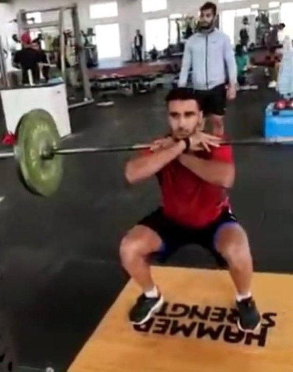 Jaideep Dahiya working out at a gym