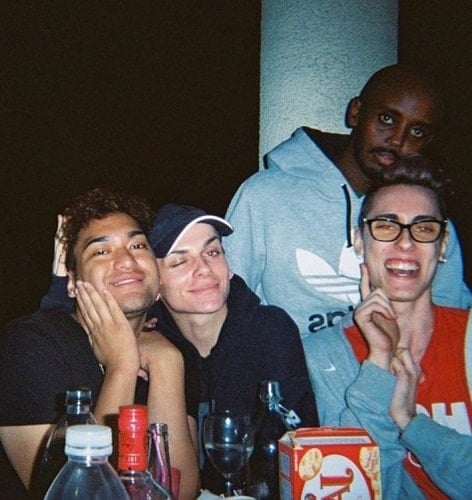 Jake Young in a party