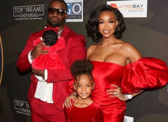 Jamar Champ with his family