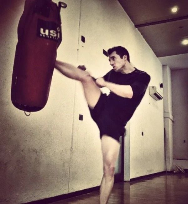 James Milliron working out