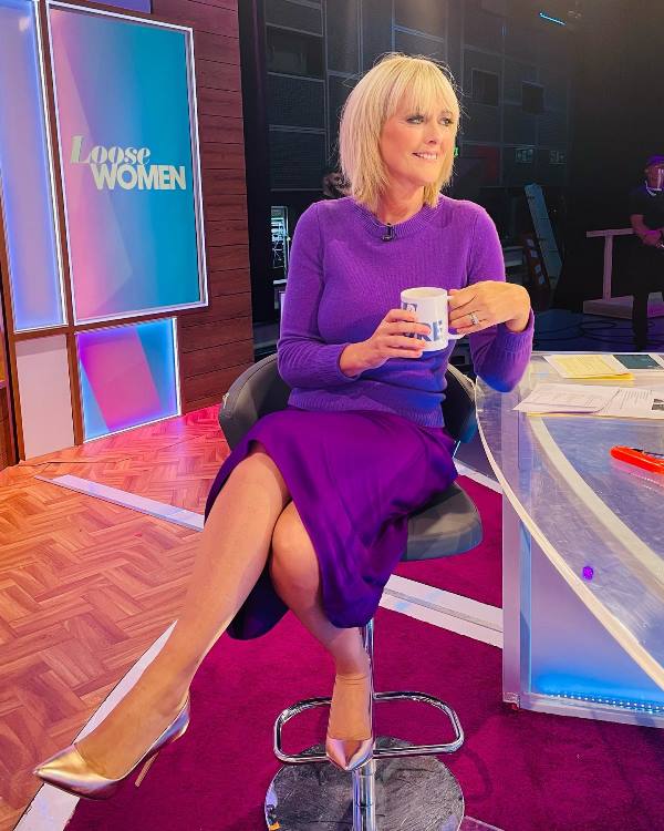 Jane Moore at the sets of the chat show Loose Women
