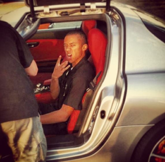 Jann Mardenborough after winning the GT Academy competition