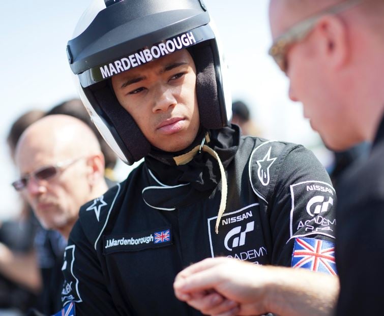 Jann Mardenborough during the 2015 GP3 series