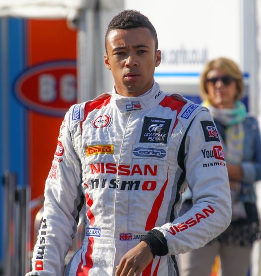 Jann Mardenborough during the GP3 Series race