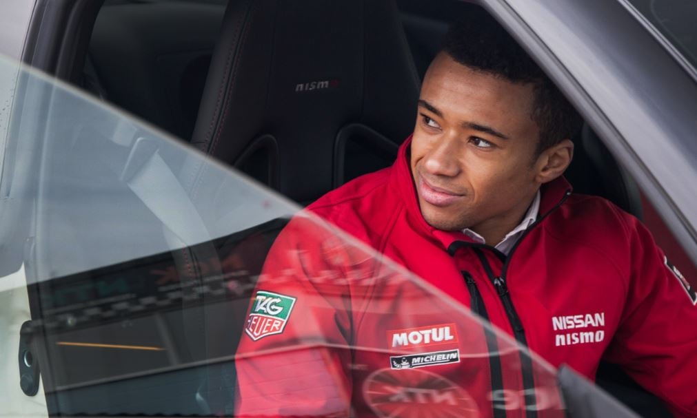 Jann Mardenborough during the Super GT500 class race