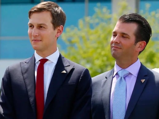 Jared Kushner with Donald Trump Jr.