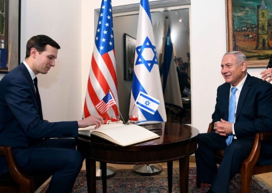 Jared Kushner with Israeli Prime Minister Benjamin Netanyahu