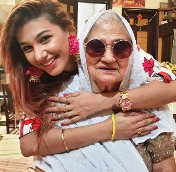 Jasleen Matharu With Her Grandmother