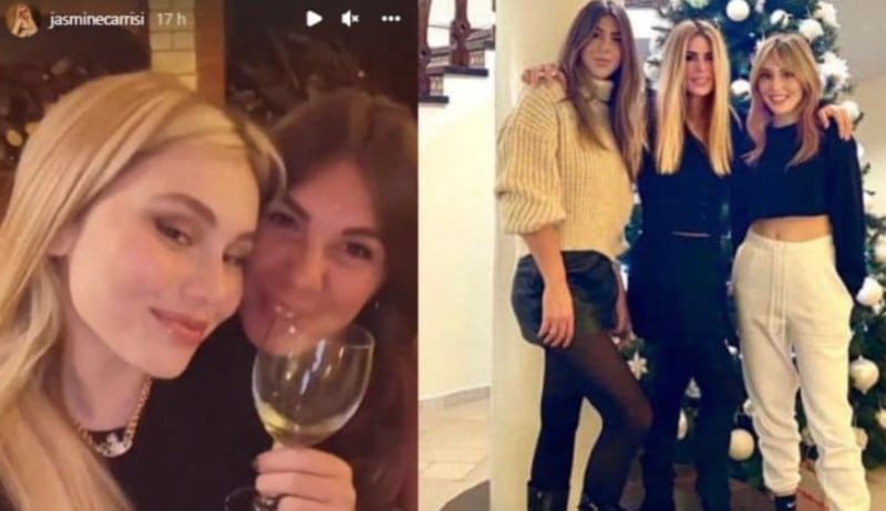 Jasmine Carrisi with her mother and half sister