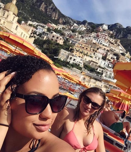 Jasmine Richards during her vacation
