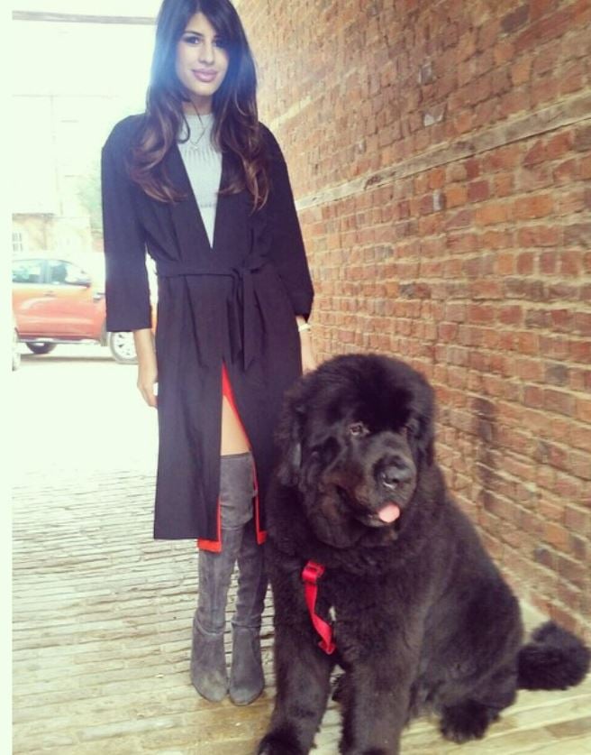 Jasmine Walia with her pet dog