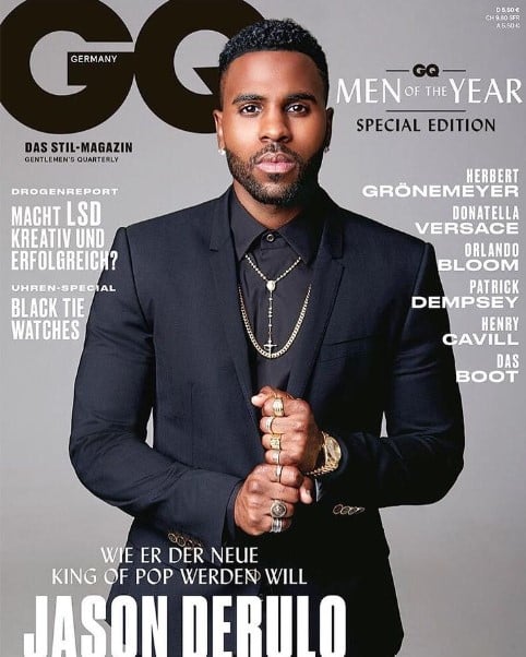 Jason Derulo on the cover of a magazine