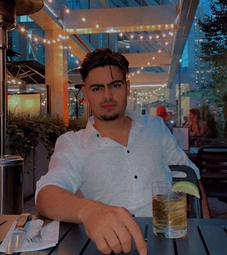 Jassa Dhillon in a restaurant