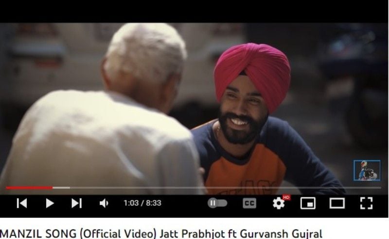 Jatt Prabhjot in a still from his music album 