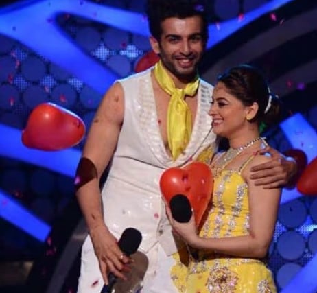 Jay Bhanushali and Mahi Vij after winning the dance reality show 