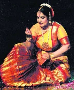 Jayabharathi during a stage performance