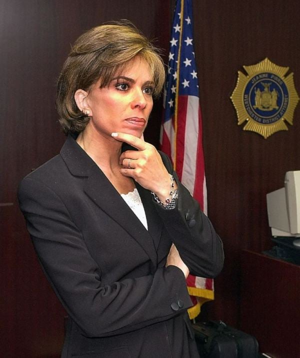 Jeanine Pirro in her office during her time as Westchester County District Attorney