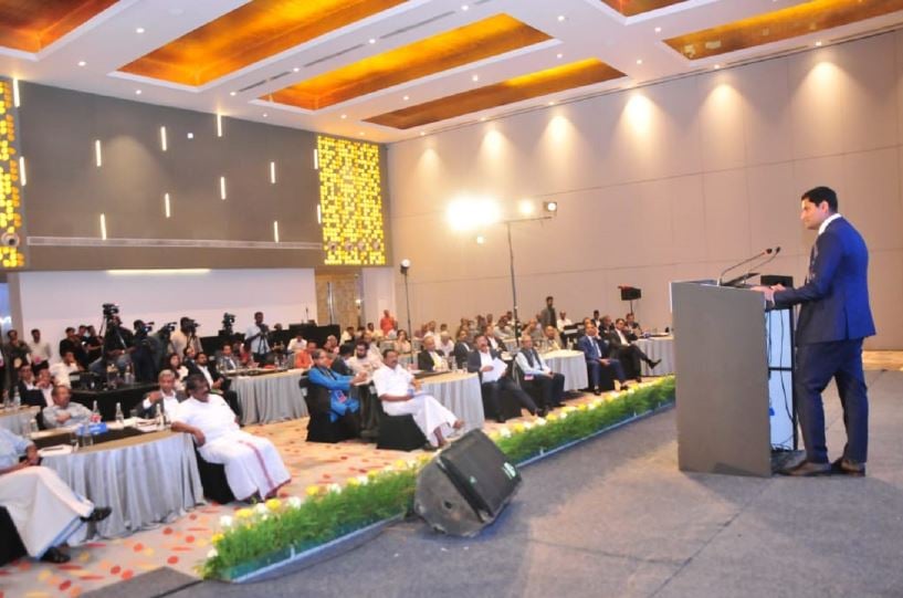 Jeet Adani addressing the people at Trivandrum Airlines Summit