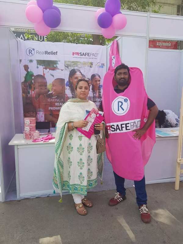 Jeevan Jyot Kaur promoting menstrual hygiene