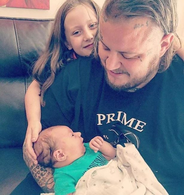Jelly Roll with his daughter Bailee and son Noah