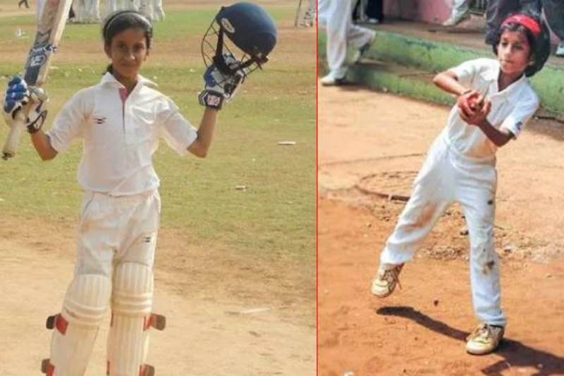 Jemimah Rodrigues childhood pictures of playing cricket