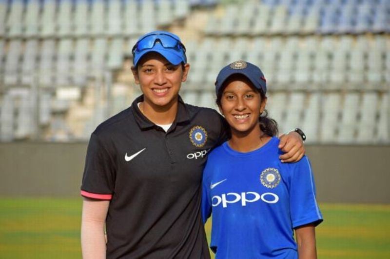 Jemimah Rodrigues with Smriti Mandhana
