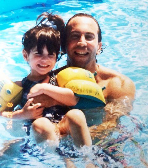 Jen Selter with her father