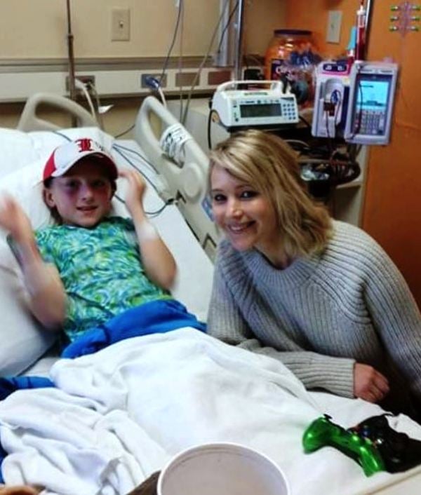 Jennifer Lawrence during her visit to the Norton Children