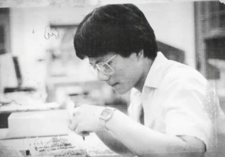 Jensen Huang during his early career days