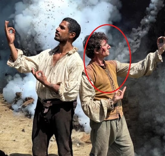 Jerry Wilder in a still from the television series Gunpowder Siege (2024)