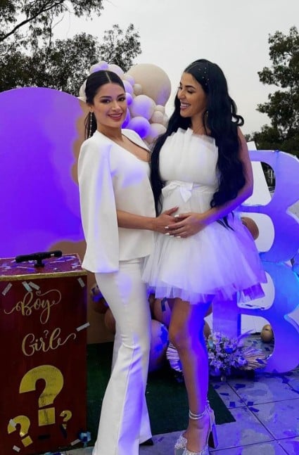 Jimena Araya while announcing her pregnancy