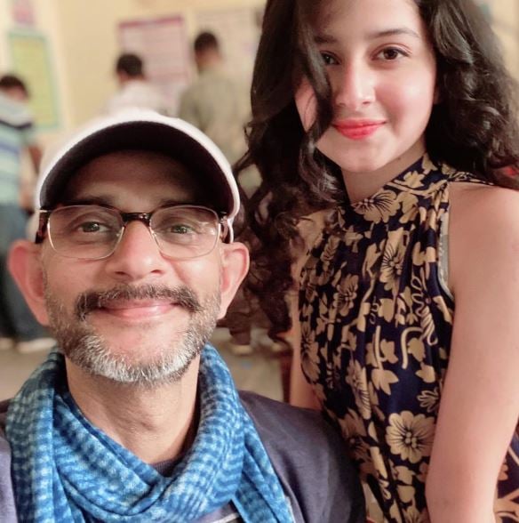 Jiya Amin with Vijay Krishna Acharya, director of her debut film
