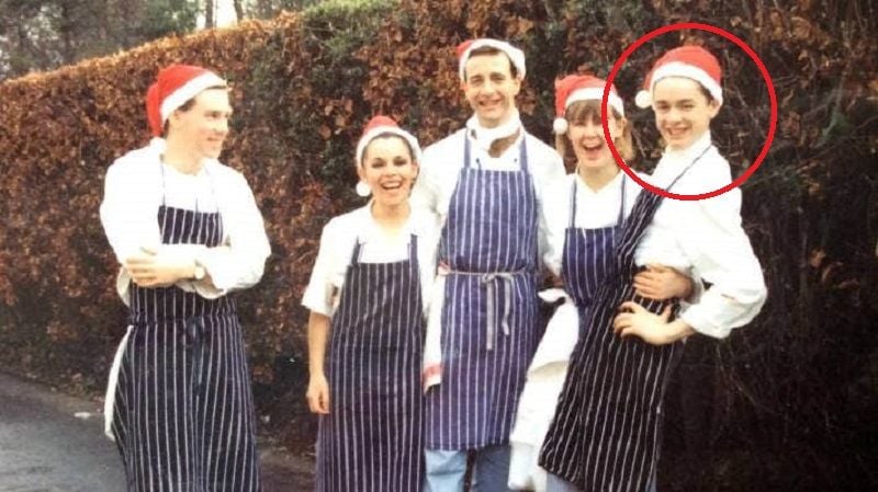 Jock Zonfrillo at the age of 13 working as a dishwasher