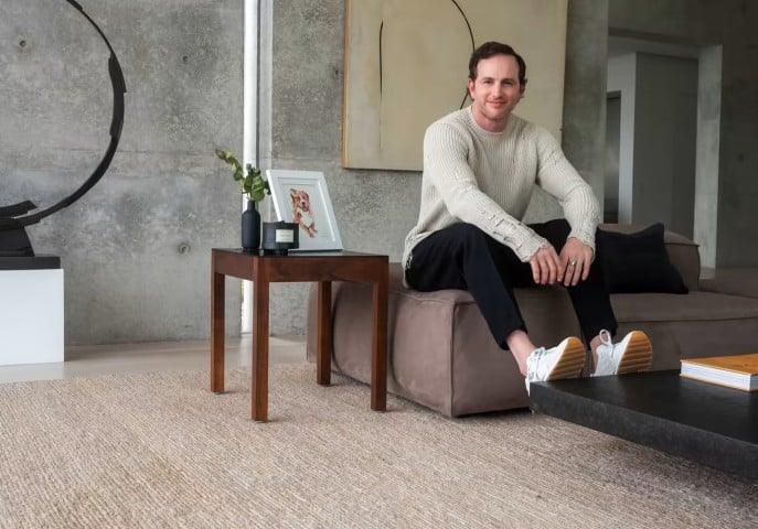Joe Gebbia at home in Austin