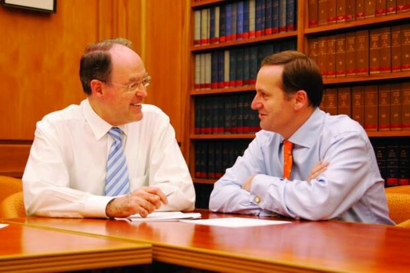 John Key with Don Brash